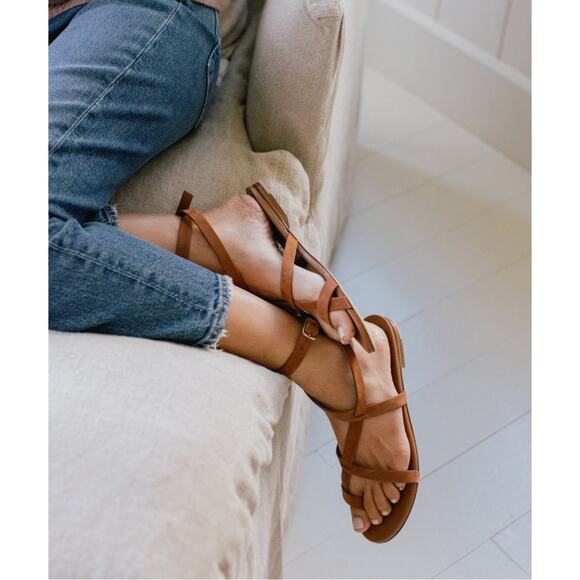 NWT! Nitti Women's Gladiator Fisherman Sandals in Light Brown - Size 9 - Picture 9 of 9